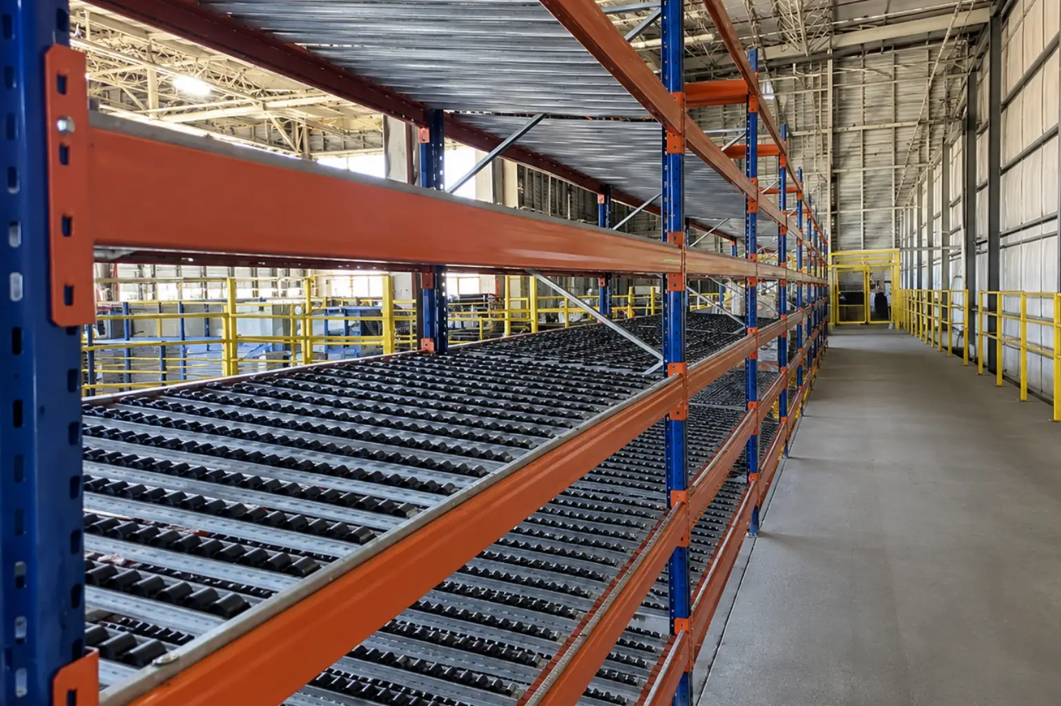 Sistema Flow Rack por gravidade para organização de produtos