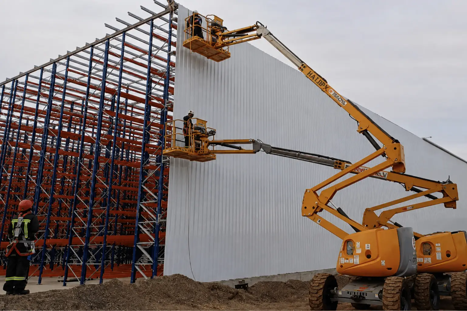 Estrutura autoportante para armazenagem vertical